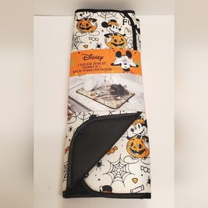 Disney Halloween Mickey Mouse Pumpkin Dish Drying Mat 2 Pack 16"x18" NEW